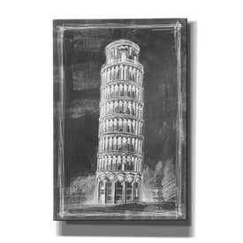 'European Icon Blueprint II' by Ethan Harper Canvas Wall Art,Size A Portrait