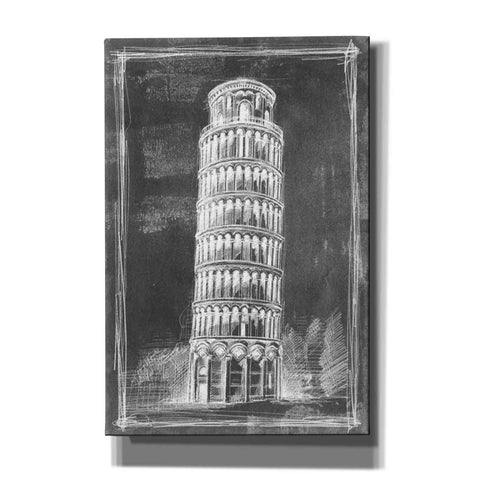 Image of 'European Icon Blueprint II' by Ethan Harper Canvas Wall Art,Size A Portrait