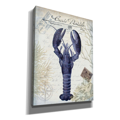 Image of 'Seaside Postcard Cream d,' by Fab Funky, Giclee Canvas Wall Art