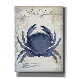 'Seaside Postcard Cream e,' by Fab Funky, Canvas Wall Art