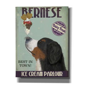 'Bernese Ice Cream,' by Fab Funky, Giclee Canvas Wall Art