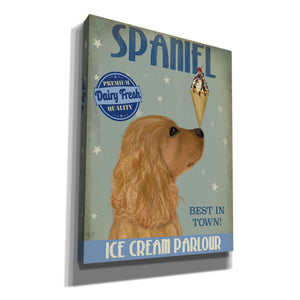 'Cocker Spaniel, Golden, Ice Cream,' by Fab Funky, Giclee Canvas Wall Art