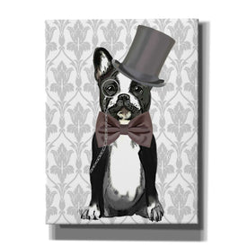 'Monsieur Bulldog' by Fab Funky, Giclee Canvas Wall Art