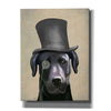 'Black Labrador, Formal Hound and Hat' by Fab Funky, Giclee Canvas Wall Art