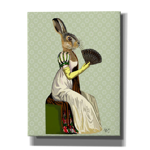 Image of 'Miss Hare' by Fab Funky, Giclee Canvas Wall Art