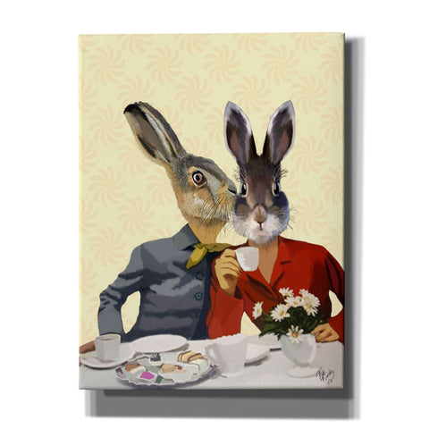 Image of 'Ladies Gossiping' by Fab Funky, Giclee Canvas Wall Art