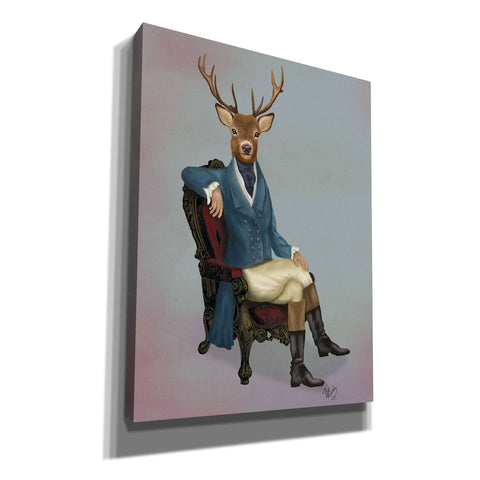 Image of 'Distinguished Deer Full' by Fab Funky, Giclee Canvas Wall Art