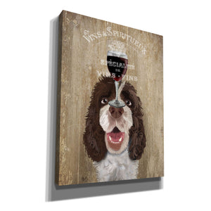 'Dog Au Vin, Springer Spaniel' by Fab Funky, Giclee Canvas Wall Art