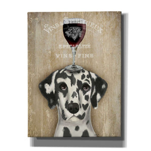 'Dog Au Vin Dalmatian' by Fab Funky, Giclee Canvas Wall Art