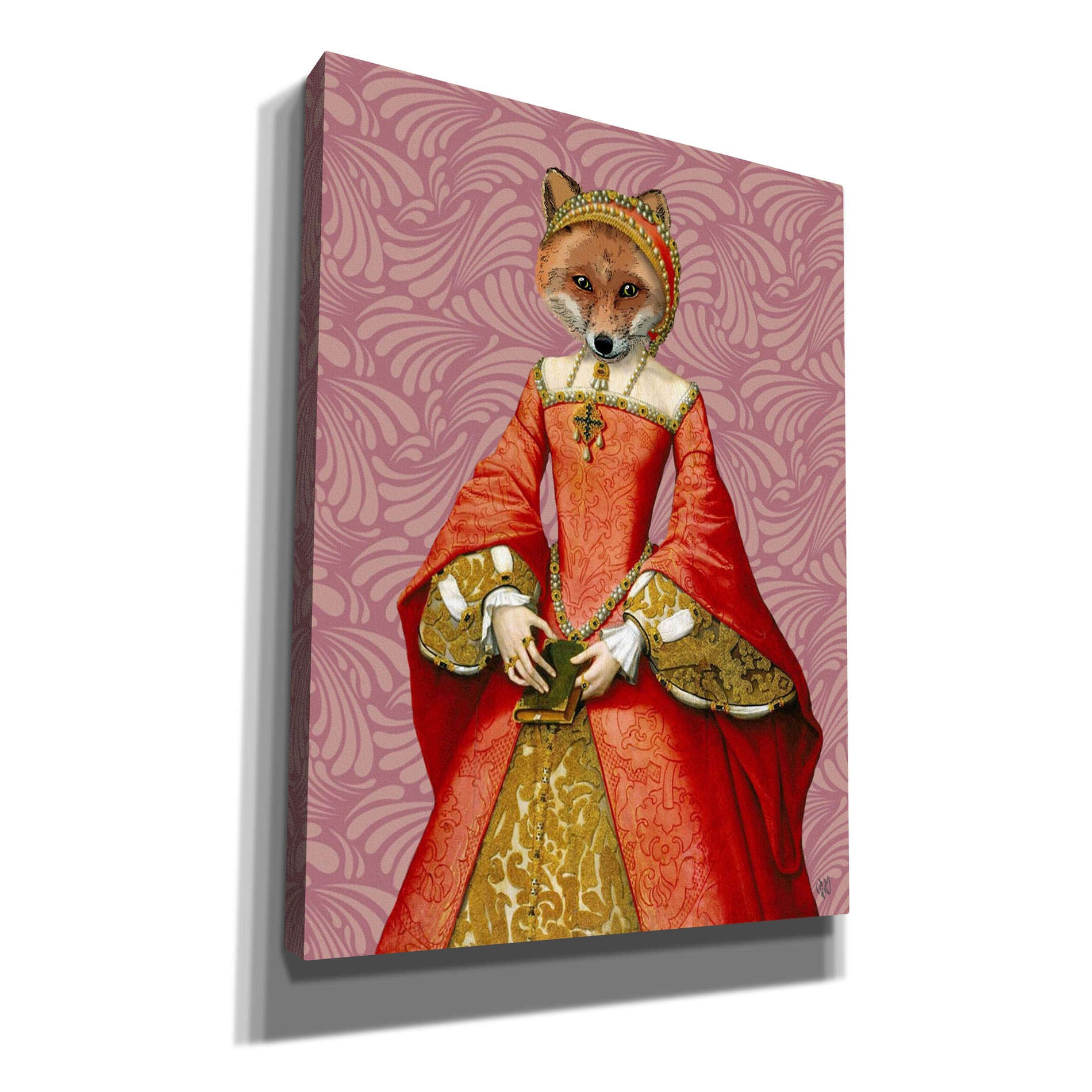 'Fox Queen' by Fab Funky, Giclee Canvas Wall Art