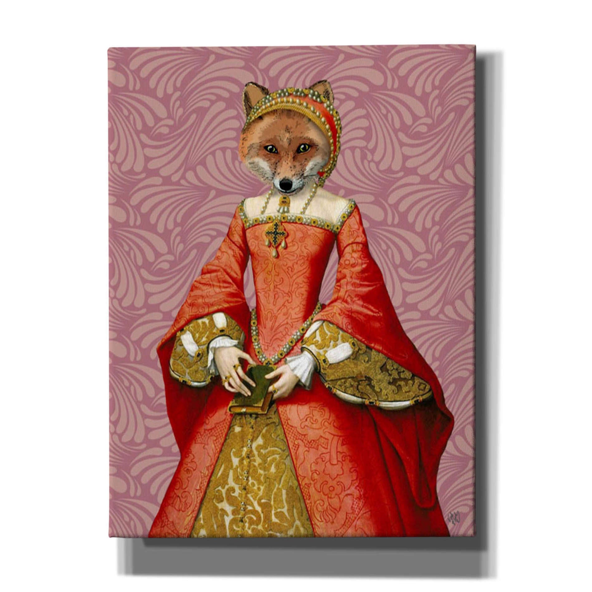 'Fox Queen' by Fab Funky, Giclee Canvas Wall Art