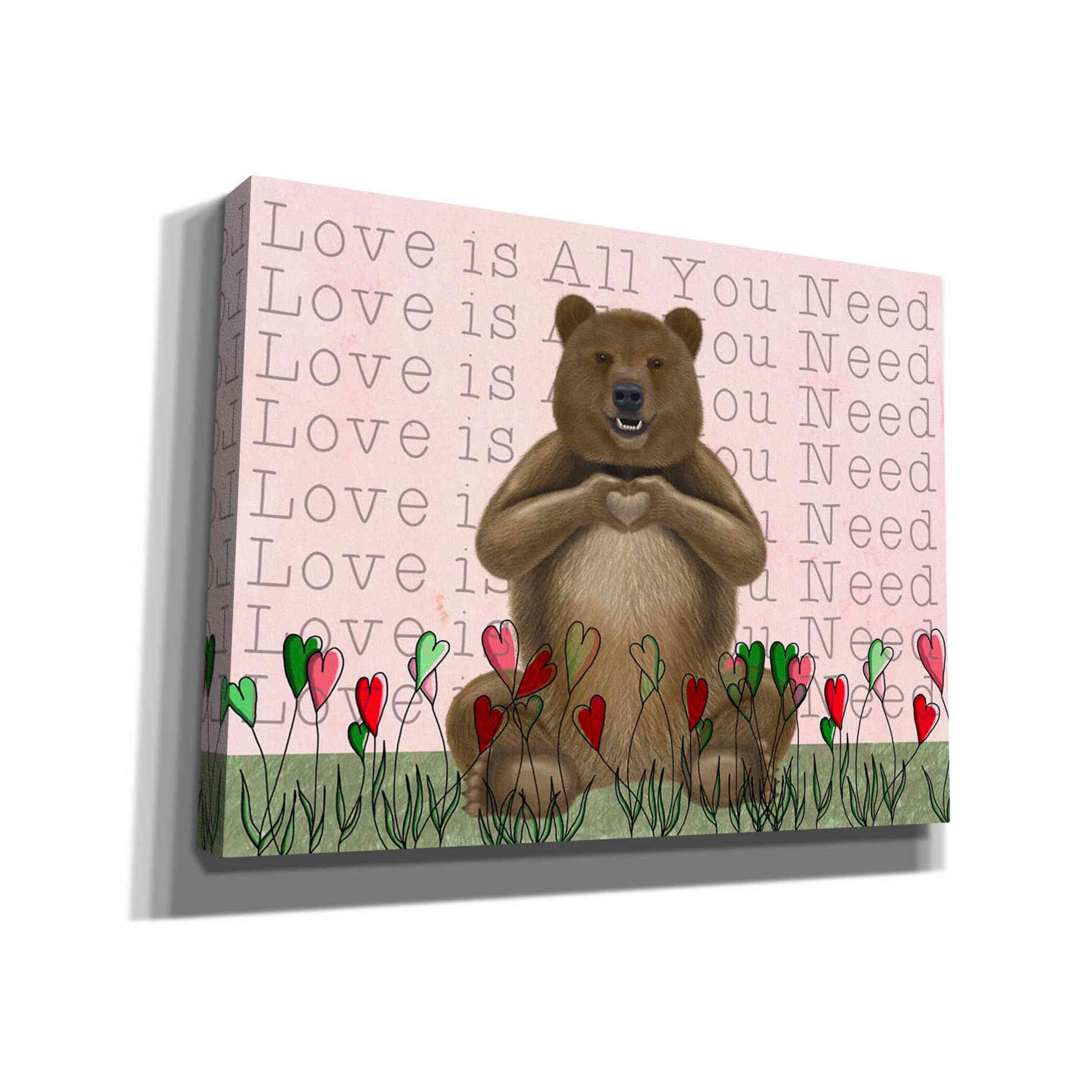 'Love is in the Air Collection A' by Fab Funky Giclee Canvas Wall Art