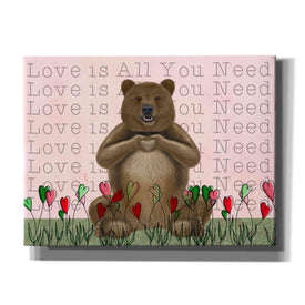 'Love is in the Air Collection A' by Fab Funky Giclee Canvas Wall Art