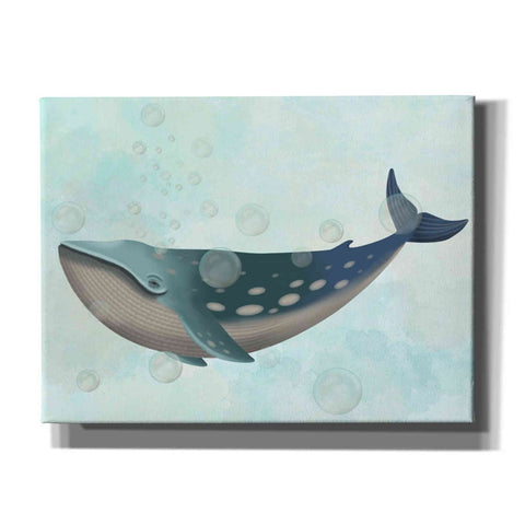 Image of 'Whale Bubbles 1' by Fab Funky Giclee Canvas Wall Art