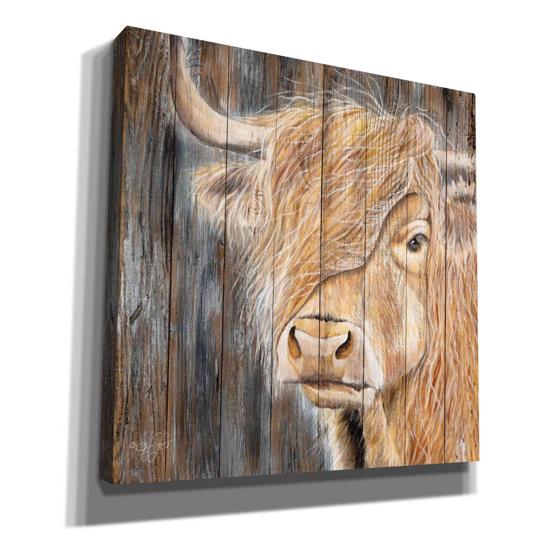 'A Windy Day on the Farm' by Diane Fifer, Giclee Canvas Wall Art