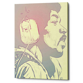 'Jimi Hendrix' by Giuseppe Cristiano, Canvas Wall Art