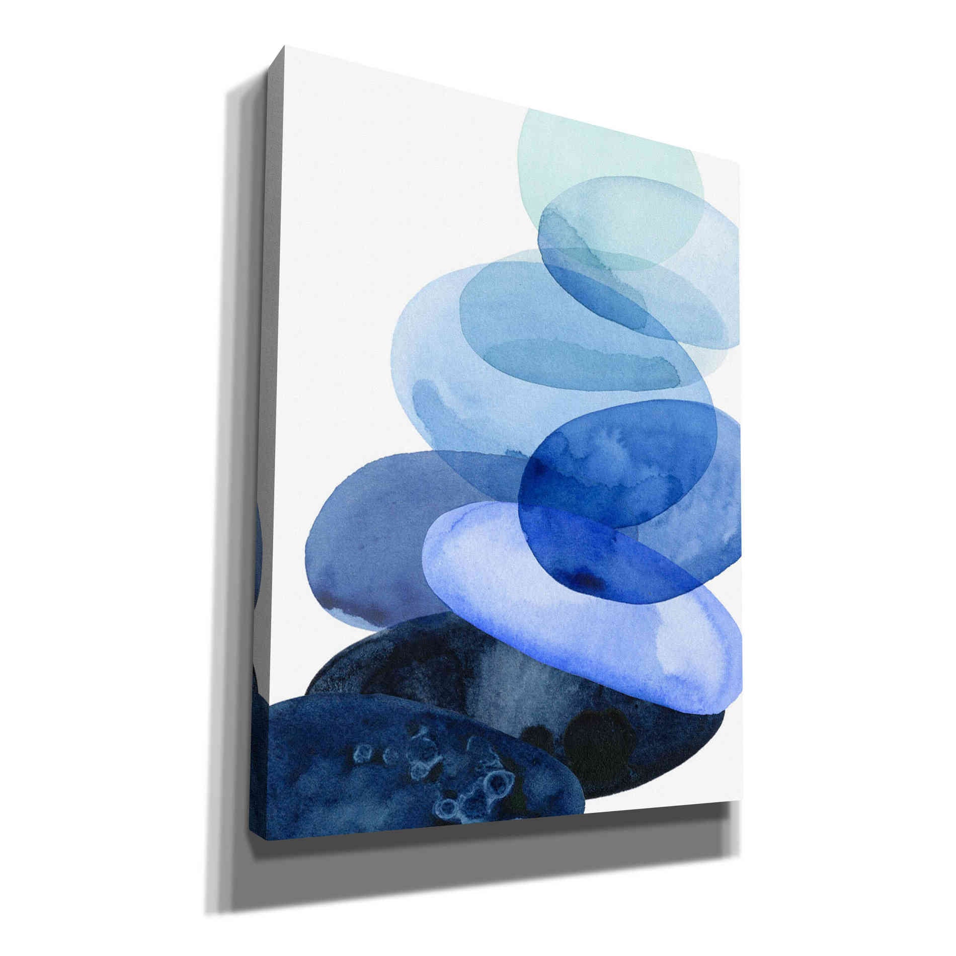 'River Worn Pebbles I' by Grace Popp Canvas Wall Art