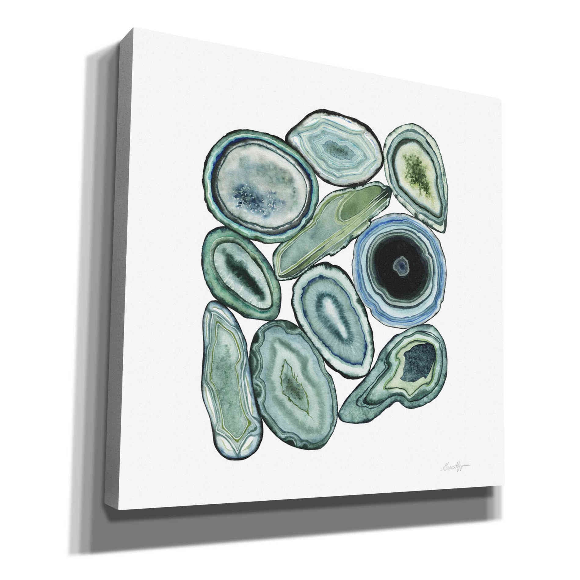 'Stacked Agate I' by Grace Popp Canvas Wall Art