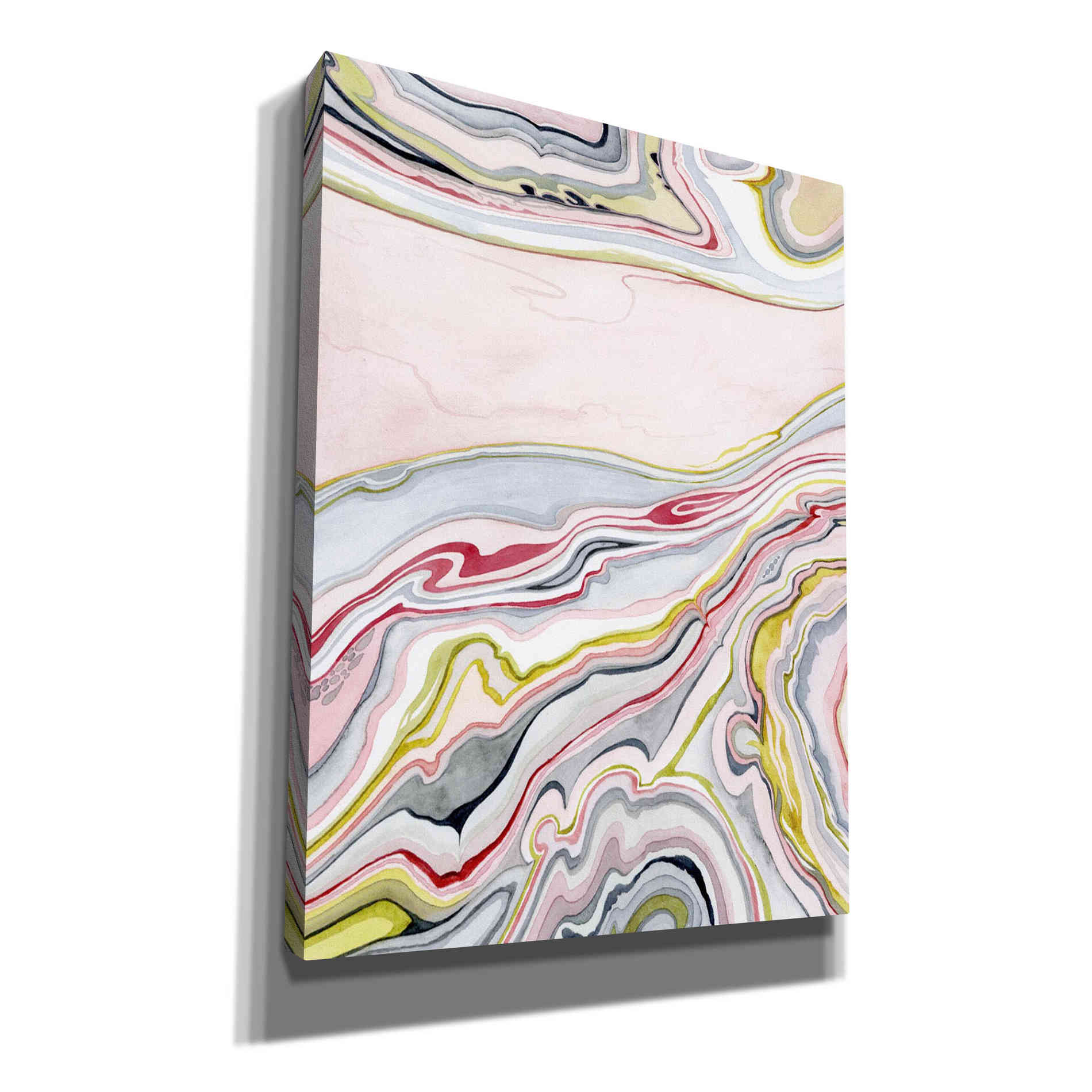 'Watercolor Marbling I' by Grace Popp Canvas Wall Art