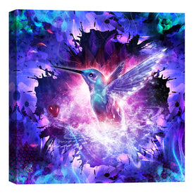 'Hummingbird Love' by Cameron Gray, Canvas Wall Art,18x18