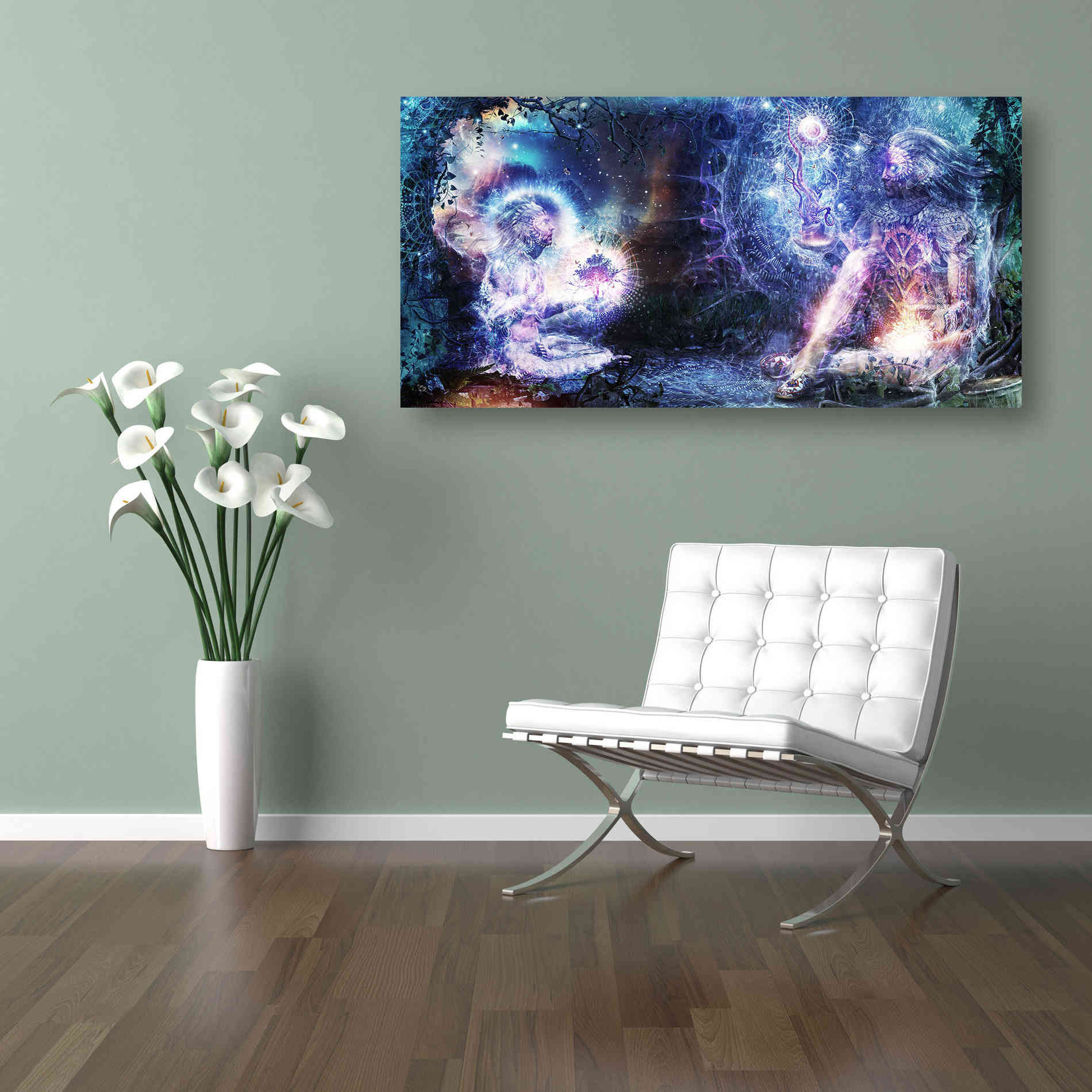 'Shoulders and Giants' by Cameron Gray, Canvas Wall Art,30x 60