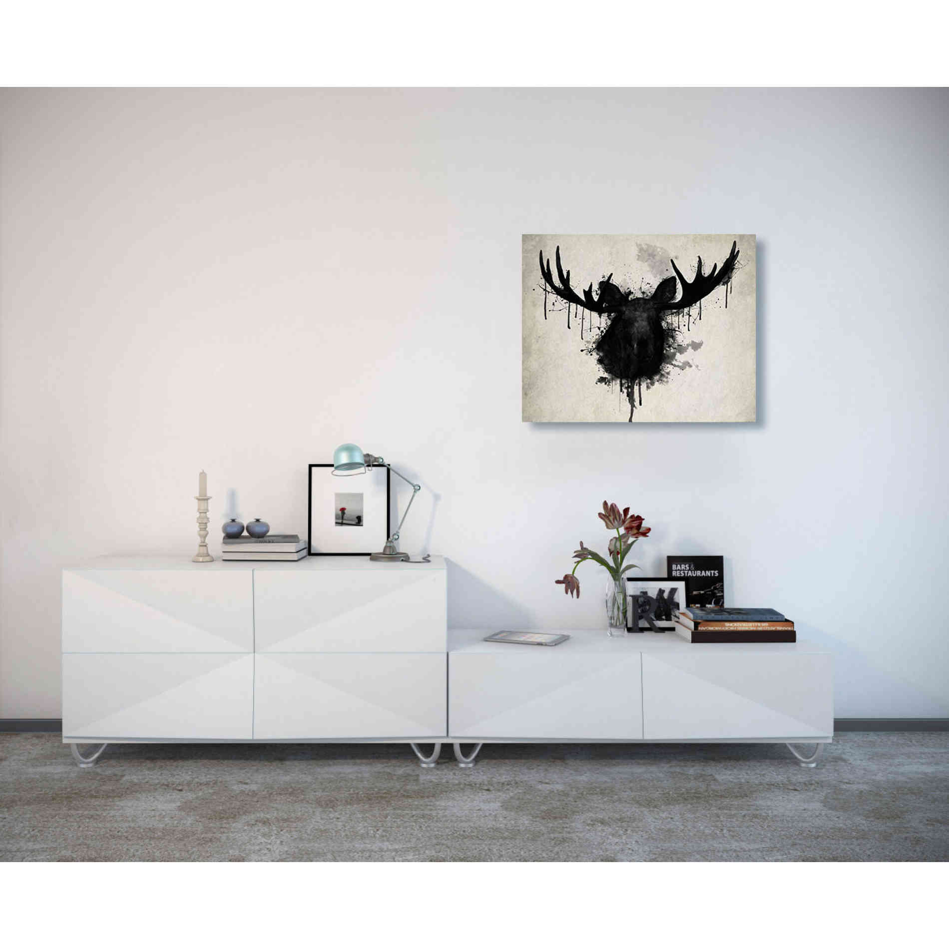 "Moose" by Nicklas Gustafsson, Giclee Canvas Wall Art