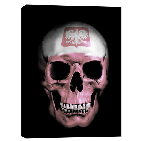 Image of "Polish Skull" by Nicklas Gustafsson, Giclee Canvas Wall Art