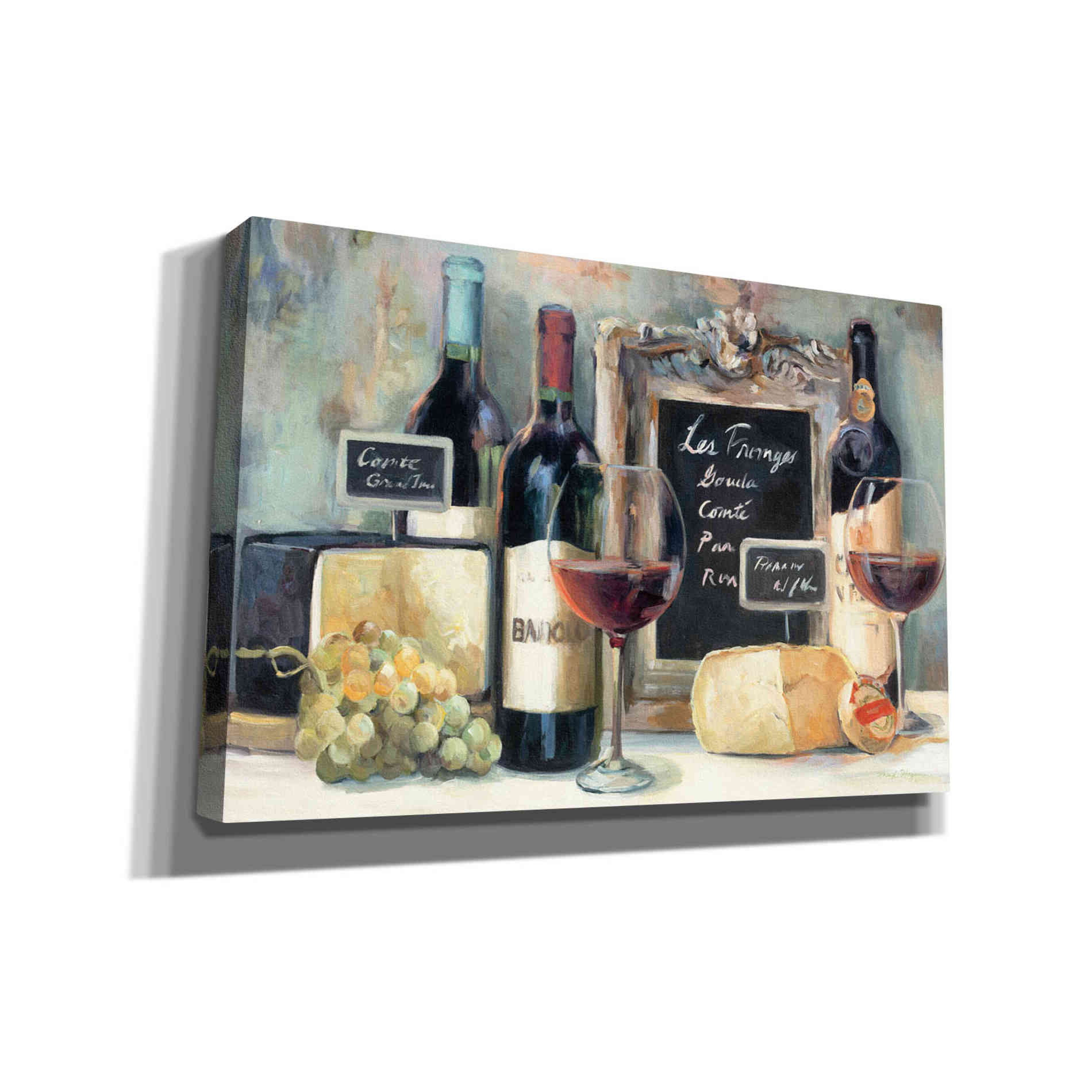 'Les Fromages' by Marilyn Hageman, Canvas Wall Art