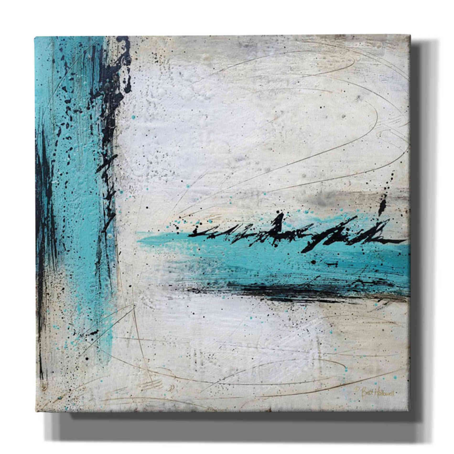 'Chasing Waterfalls' by Britt Hallowell, Canvas Wall Art,Size 1 Square