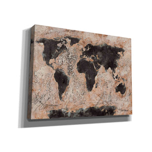 'Old World Map' by Britt Hallowell, Canvas Wall Art,Size B Landscape