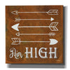 'Aim High' by Britt Hallowell, Canvas Wall Art,Size 1 Square