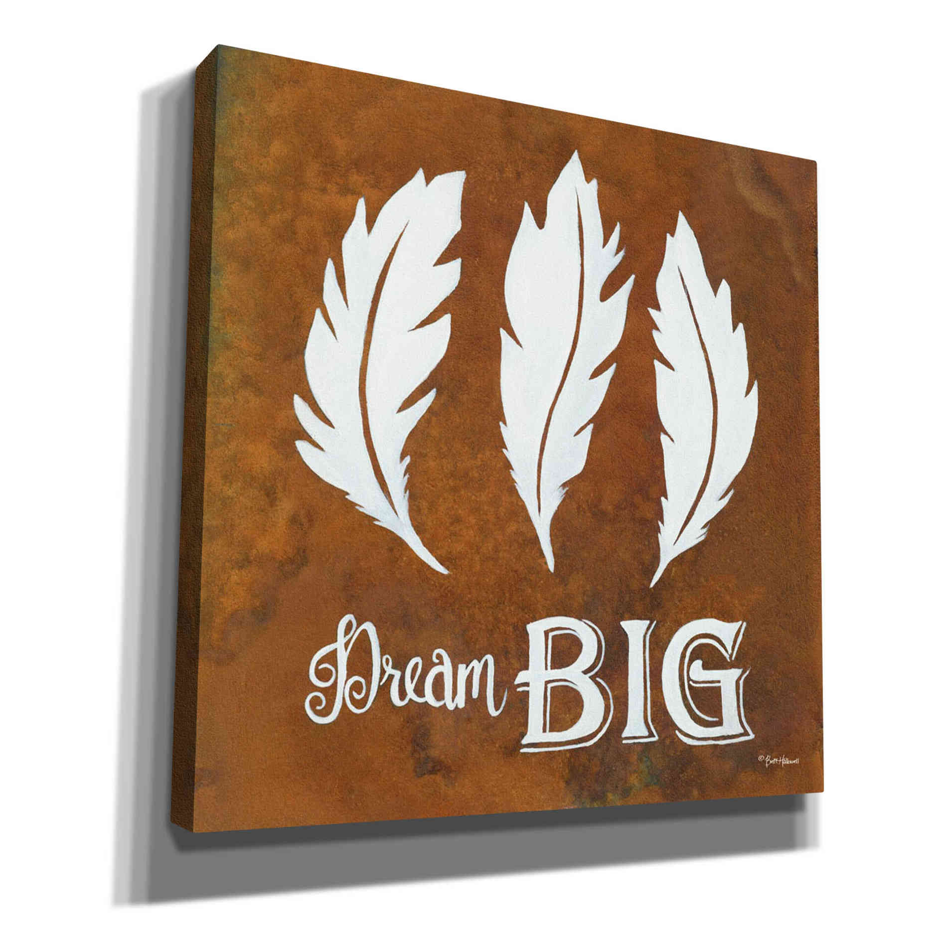 'Dream Big' by Britt Hallowell, Canvas Wall Art,Size 1 Square