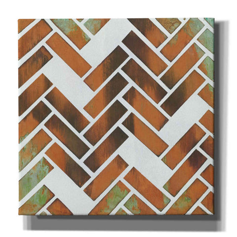 Image of 'Herringbone I' by Britt Hallowell, Canvas Wall Art,Size 1 Square