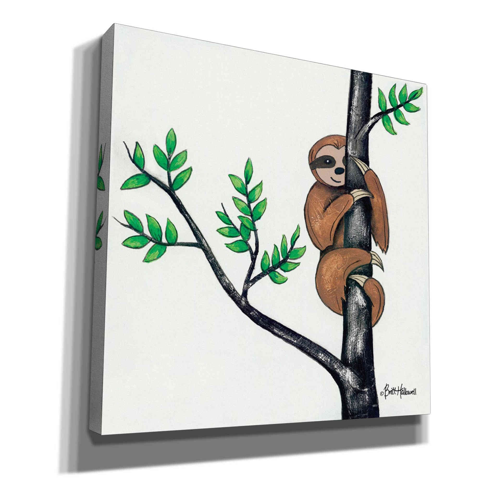 'Slo-Mo Fun I' by Britt Hallowell, Canvas Wall Art,Size 1 Square