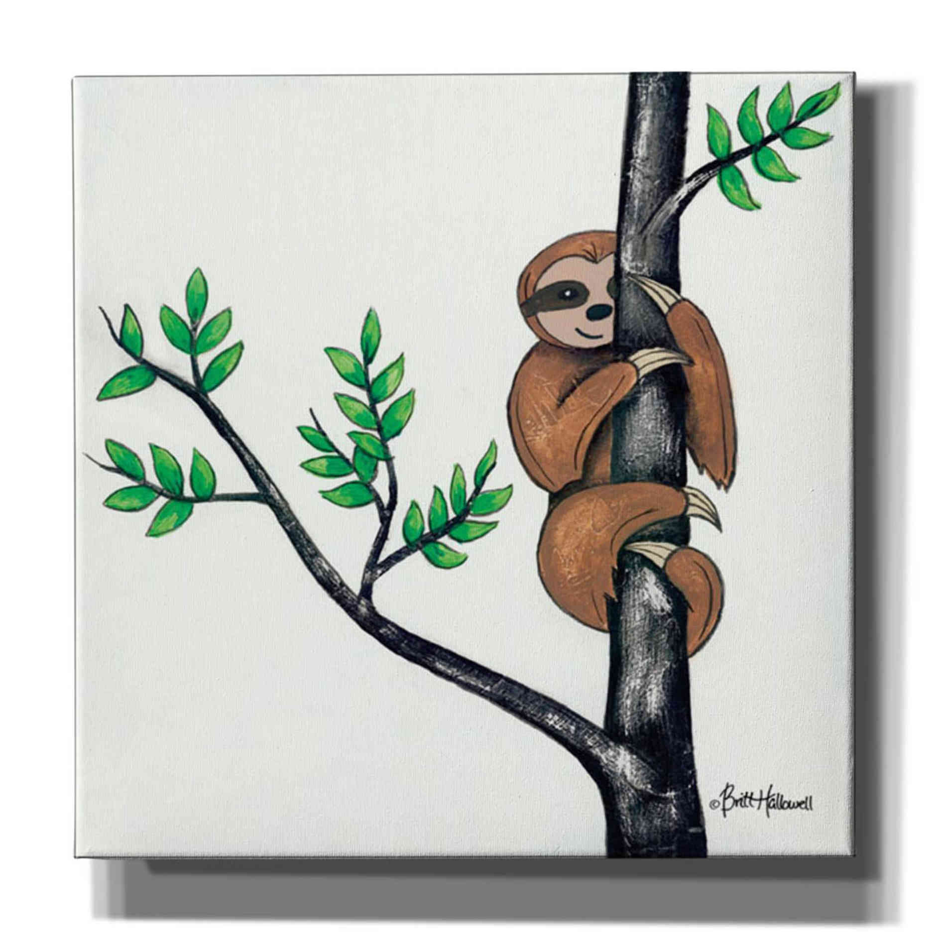 'Slo-Mo Fun I' by Britt Hallowell, Canvas Wall Art,Size 1 Square