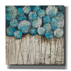 'Bubble Trees in Blue' by Britt Hallowell, Canvas Wall Art,Size 1 Square