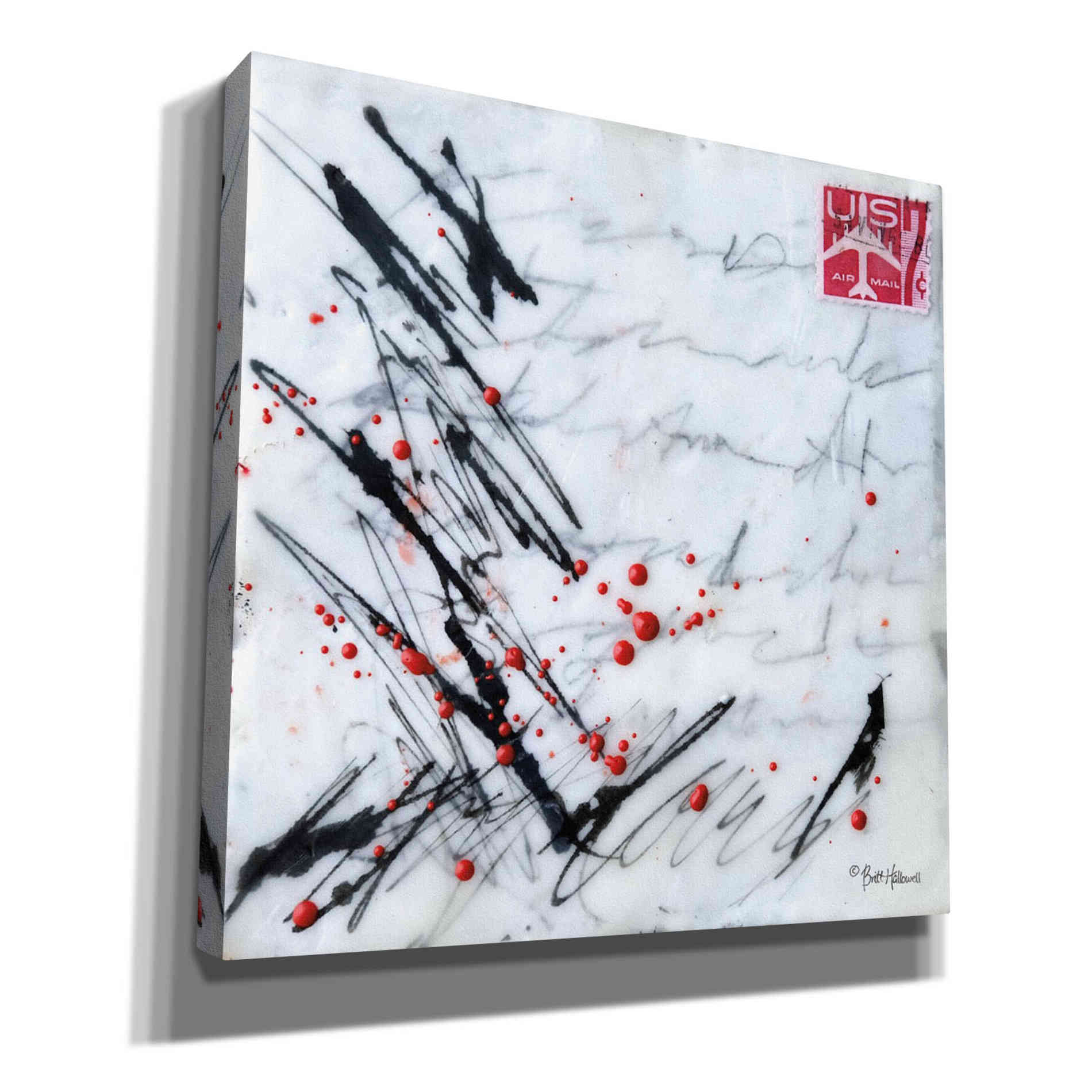'Letters Home' by Britt Hallowell, Canvas Wall Art,Size 1 Square
