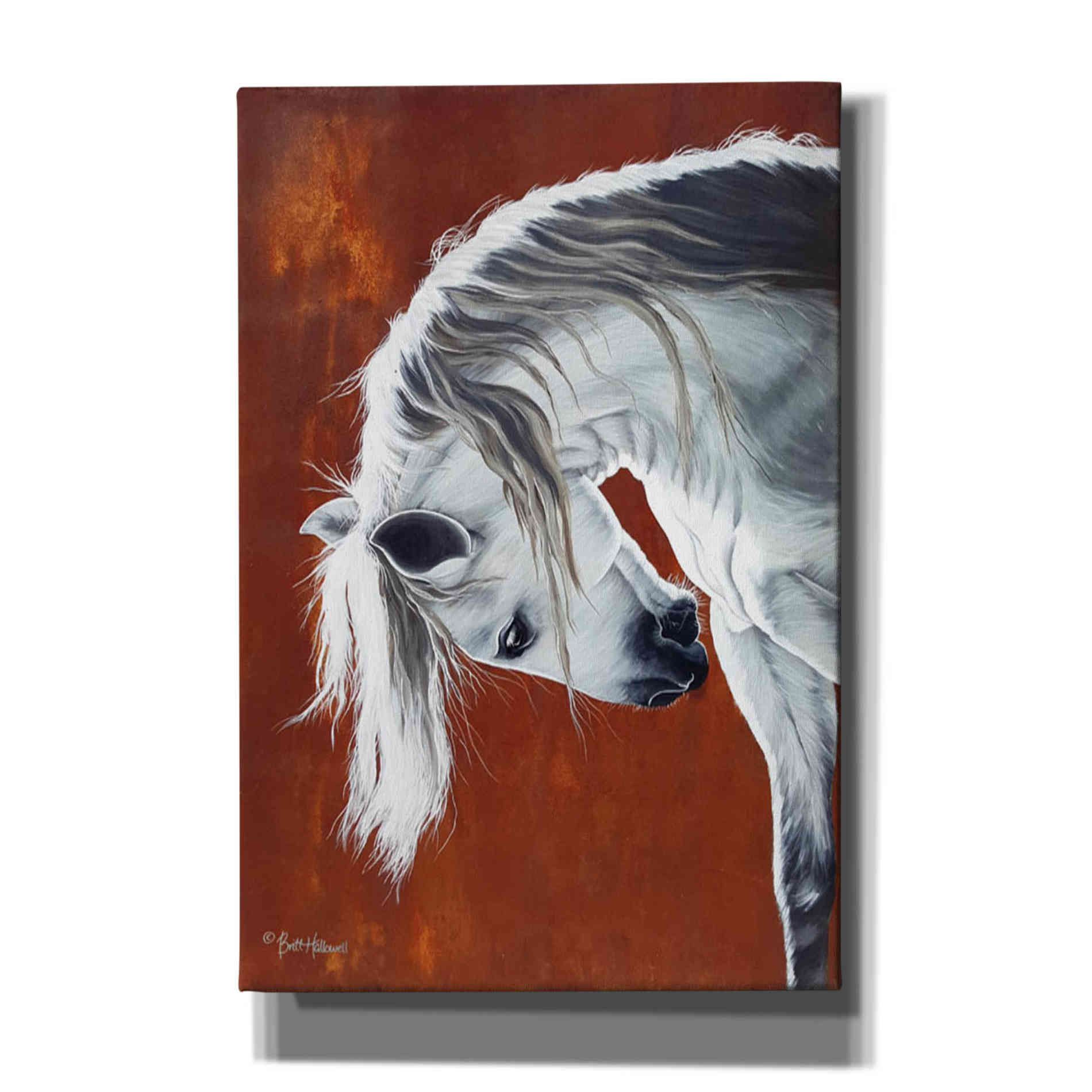 'The Untamable Heart' by Britt Hallowell, Canvas Wall Art,Size A Portrait