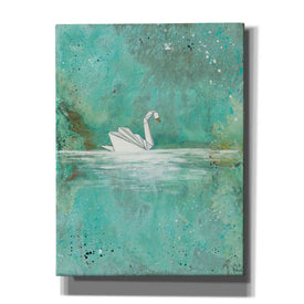 'Serenity Lake' by Britt Hallowell, Canvas Wall Art,Size C Portrait