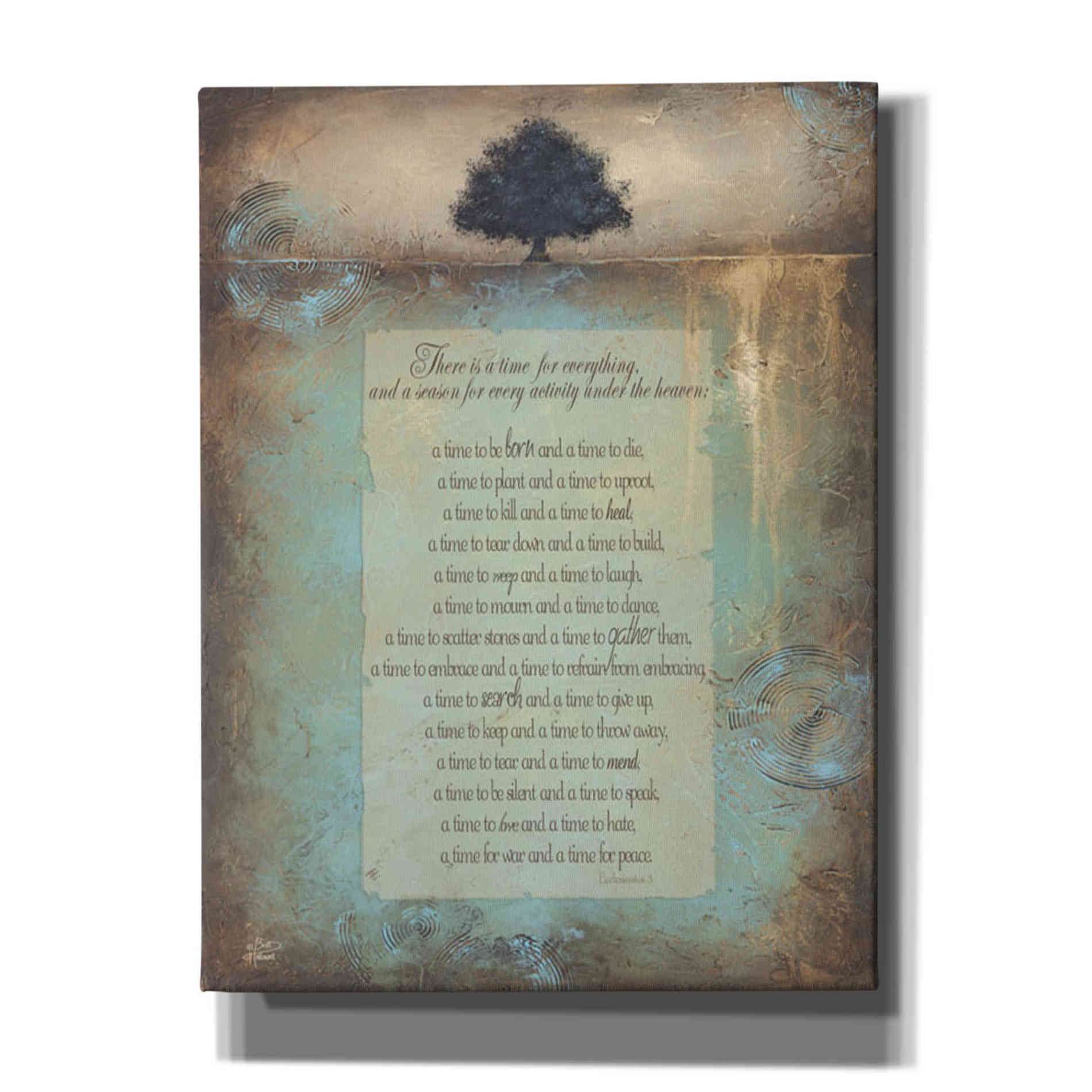'Time for Everything' by Britt Hallowell, Canvas Wall Art,Size B Portrait