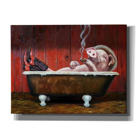 'Hog Heaven' by Lucia Heffernan, Canvas Wall Art,Size B Landscape