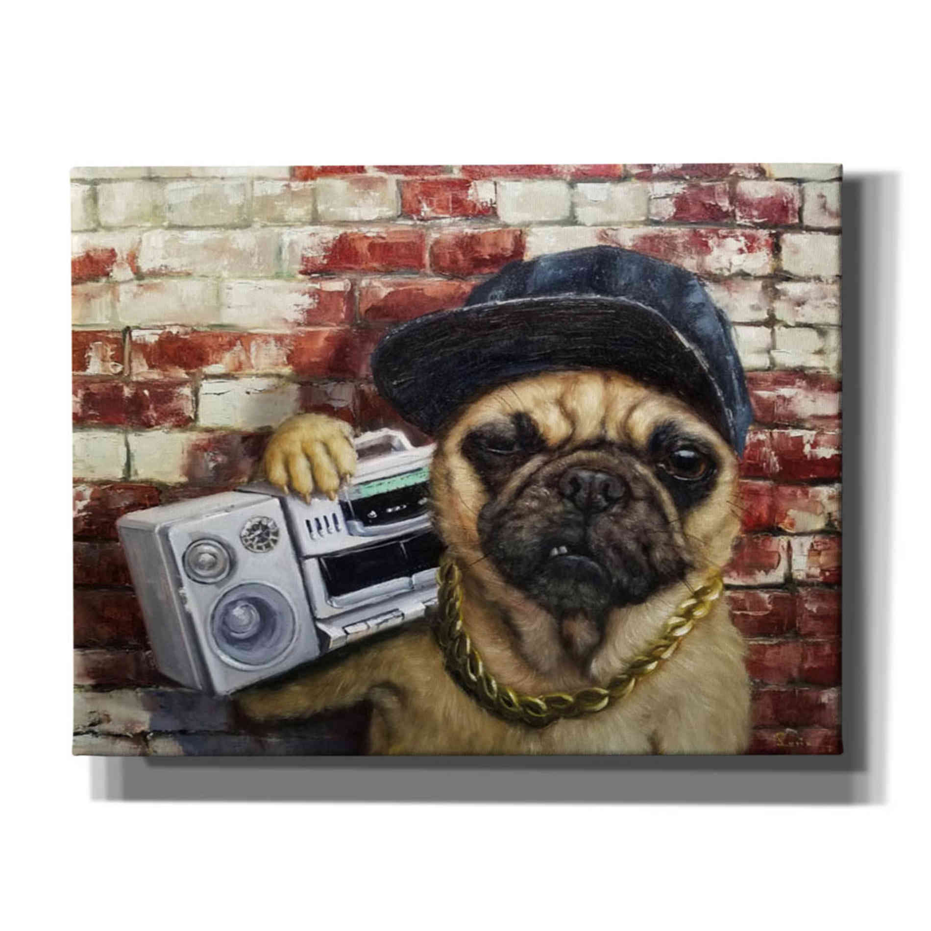 'Who Let The Dogs Out' by Lucia Heffernan, Canvas Wall Art,Size B Landscape