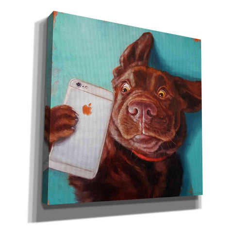 Image of 'Dog Selfie' by Lucia Heffernan, Canvas Wall Art,Size 1 Square