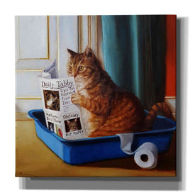 'Kitty Throne' by Lucia Heffernan, Canvas Wall Art,Size 1 Square