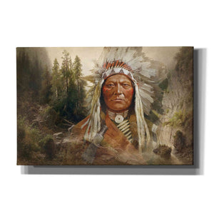 'Sitting Bull' by Steve Hunziker, Canvas Wall Art