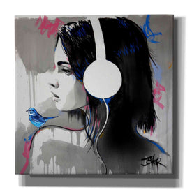 'Life is Music' by Loui Jover, Canvas Wall Art,Size 1 Square