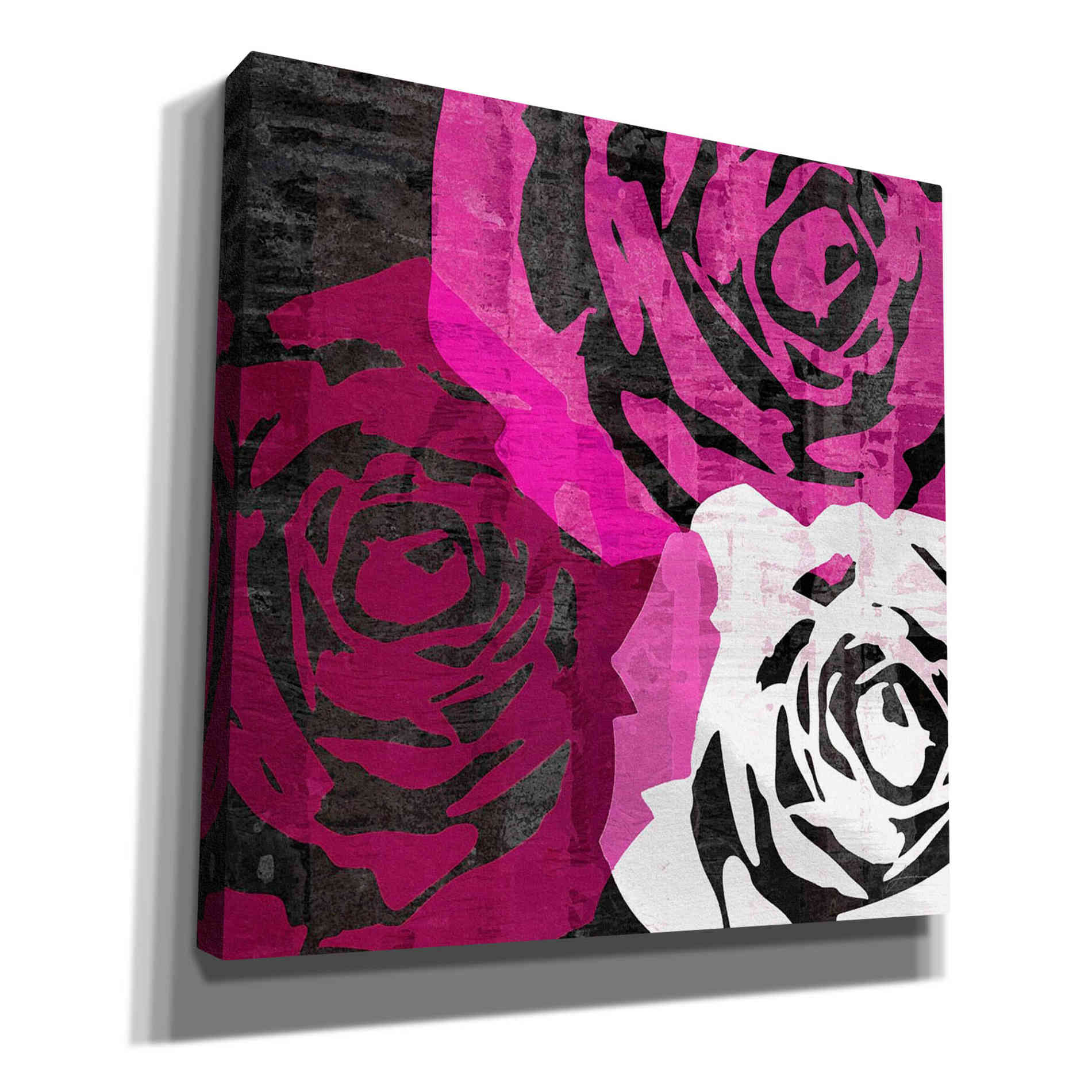 'Bloomer Squares VI' by James Burghardt Giclee Canvas Wall Art
