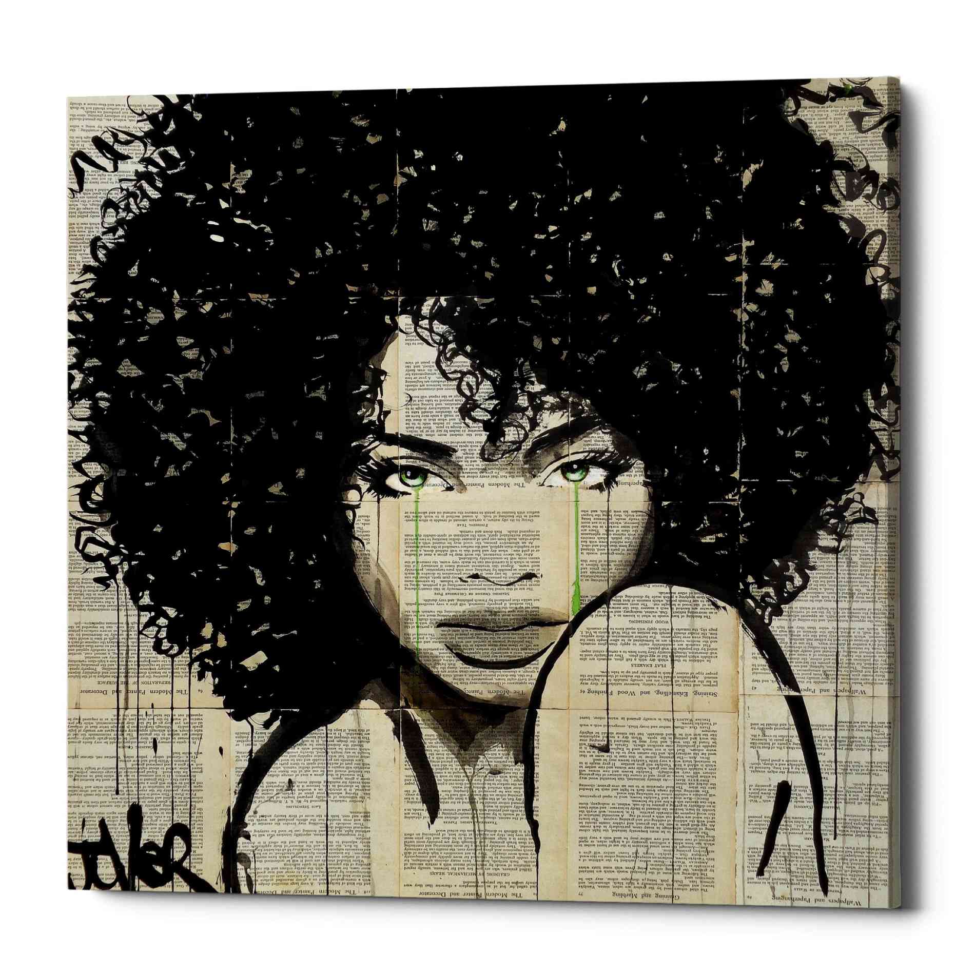 'Angel' by Loui Jover, Canvas Wall Art