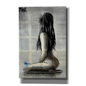 'Bluebird Whisper' by Loui Jover, Canvas Wall Art