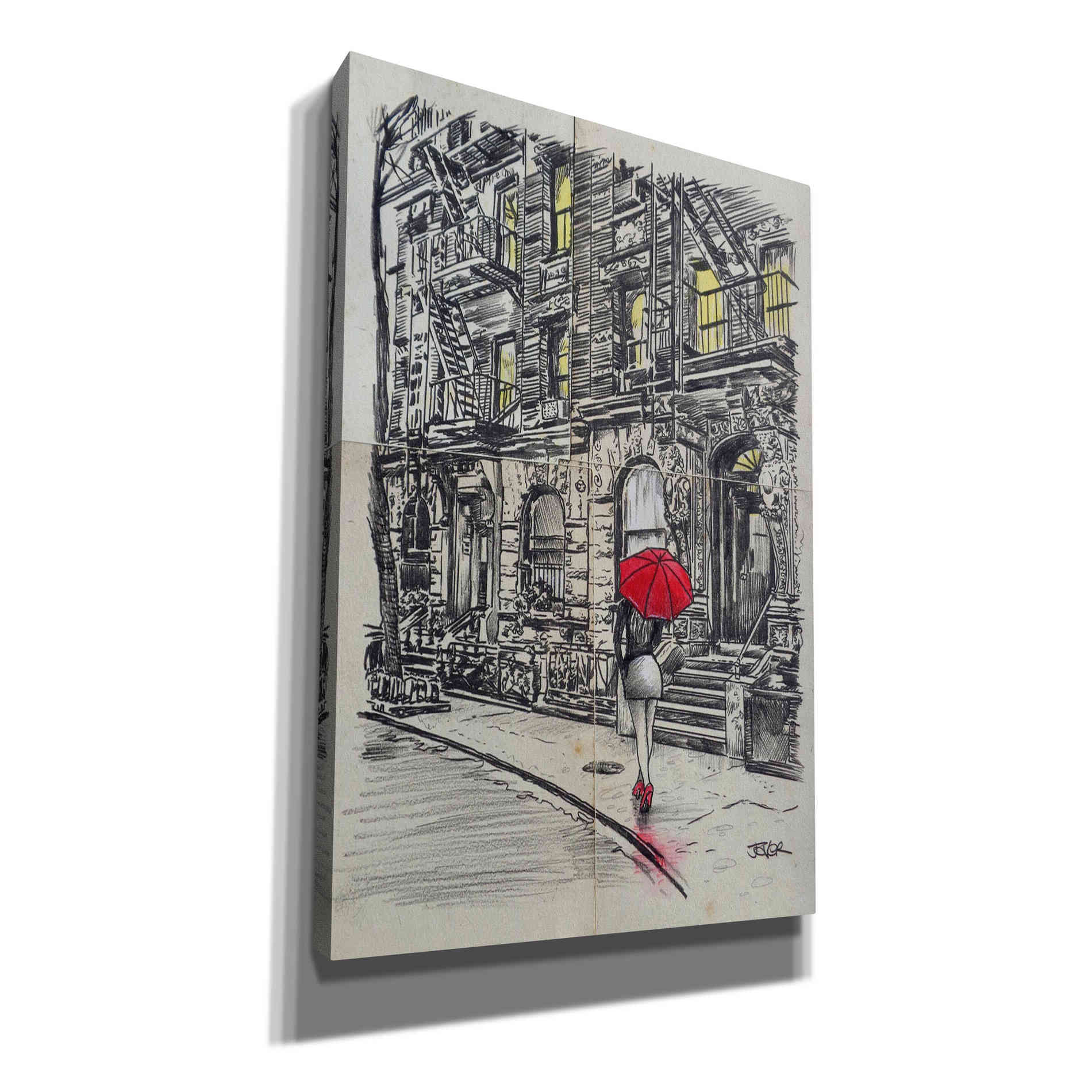 'Burrough Walk' by Loui Jover, Canvas Wall Art